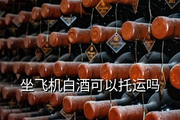 坐飛機(jī)白酒可以托運(yùn)嗎