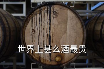 世界上甚么酒最貴