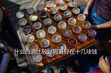 什么白酒比較好喝最好在十幾塊錢(qián)