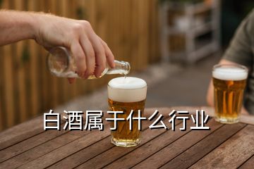 白酒屬于什么行業(yè)
