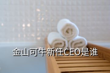 金山可牛新任CEO是誰