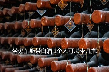 坐火車能帶白酒 1個人可以帶幾瓶