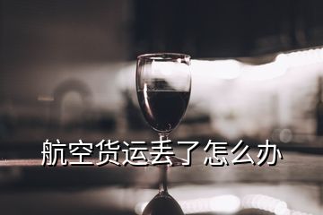 航空貨運(yùn)丟了怎么辦