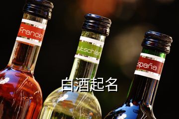 白酒起名