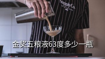 金獎(jiǎng)五糧液63度多少一瓶