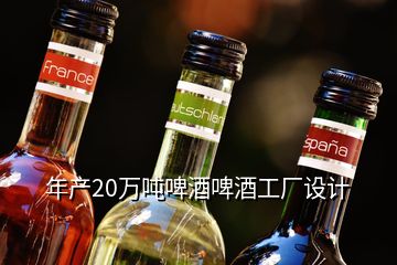 年產(chǎn)20萬(wàn)噸啤酒啤酒工廠設(shè)計(jì)