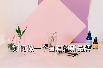 如何做一個(gè)白酒的新品牌