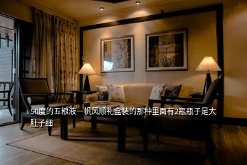 50度的五糧液一帆風(fēng)順禮盒裝的那種里面有2瓶瓶子是大肚子細