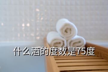 什么酒的度數(shù)是75度