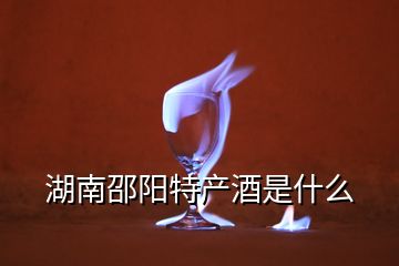 湖南邵陽特產(chǎn)酒是什么