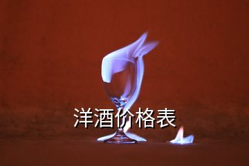 洋酒價(jià)格表