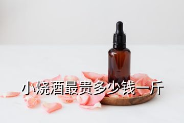 小燒酒最貴多少錢一斤