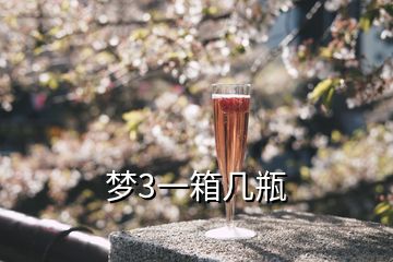 夢(mèng)3一箱幾瓶