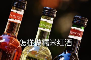 怎樣做糯米紅酒