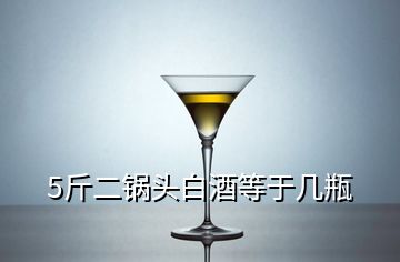 5斤二鍋頭白酒等于幾瓶