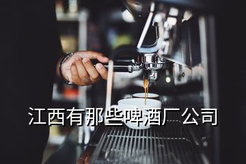 江西有那些啤酒廠公司