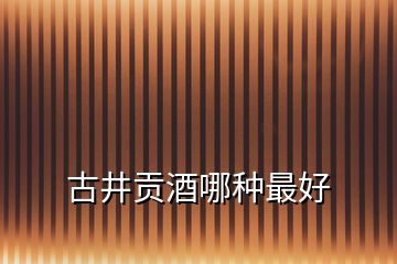 古井貢酒哪種最好