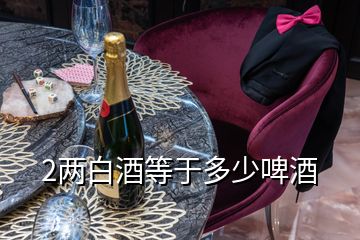 2兩白酒等于多少啤酒