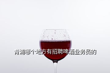 青浦哪個地方有招聘啤酒業(yè)務員的