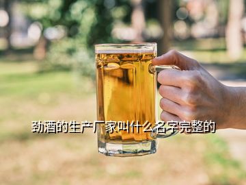 勁酒的生產(chǎn)廠家叫什么名字完整的