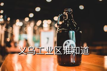 義烏工業(yè)區(qū)誰(shuí)知道