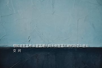 想知道宜昌市 從宜昌港九碼頭到宜昌三峽機場怎么坐公交  問