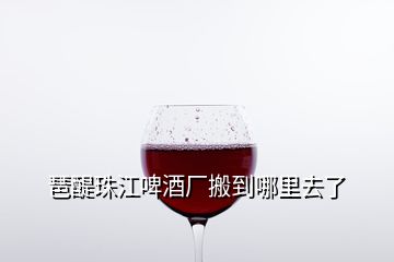 琶醍珠江啤酒廠搬到哪里去了