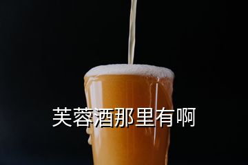 芙蓉酒那里有啊