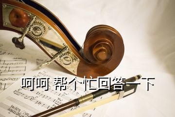 呵呵 幫個(gè)忙回答一下