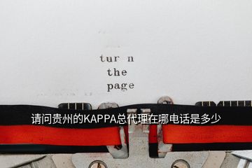 請(qǐng)問貴州的KAPPA總代理在哪電話是多少