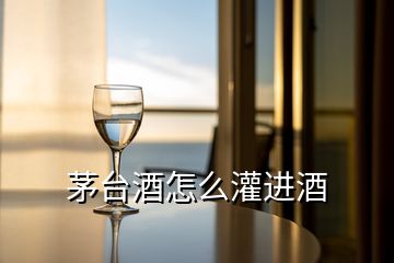 茅臺(tái)酒怎么灌進(jìn)酒