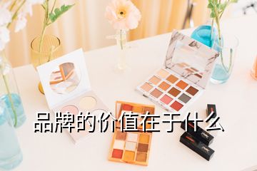 品牌的價(jià)值在于什么