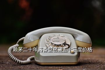 賴茅二十年醬香型窯藏五十三度價(jià)格