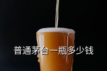 普通茅臺(tái)一瓶多少錢(qián)