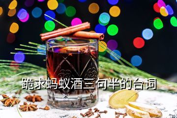 跪求螞蟻酒三句半的臺詞