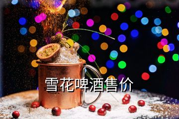 雪花啤酒售價