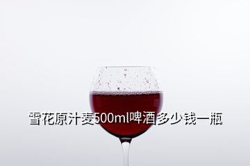 雪花原汁麥500ml啤酒多少錢一瓶