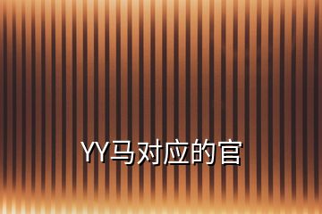 YY馬對應(yīng)的官