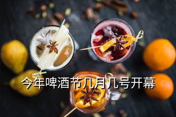 今年啤酒節(jié)幾月幾號(hào)開幕