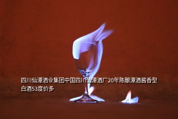 四川仙潭酒業(yè)集團中國四川仙潭酒廠20年陳釀潭酒醬香型白酒53度價多