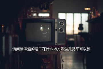 請(qǐng)問(wèn)清照酒的酒廠在什么地方呢做幾路車(chē)可以到