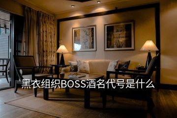 黑衣組織BOSS酒名代號是什么