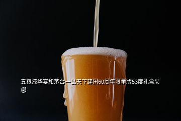 五糧液華宴和茅臺(tái)一品天下建國(guó)60周年限量版53度禮盒裝哪