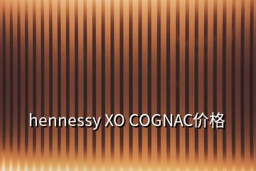 hennessy XO COGNAC價(jià)格