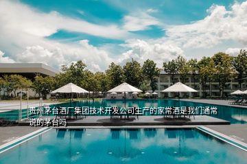 貴州茅臺(tái)酒廠集團(tuán)技術(shù)開發(fā)公司生產(chǎn)的家常酒是我們通常說的茅臺(tái)嗎