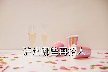 瀘州哪些再招人