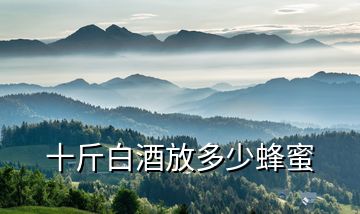 十斤白酒放多少蜂蜜