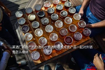 某酒廠將自產(chǎn)的白酒和一套酒杯組成成套產(chǎn)品一起對外銷售怎么繳納