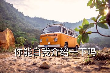 你能自我介紹一下嗎
