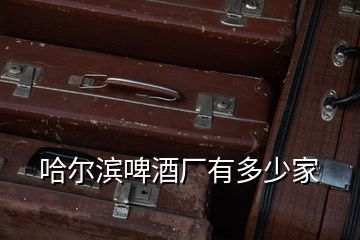 哈爾濱啤酒廠有多少家